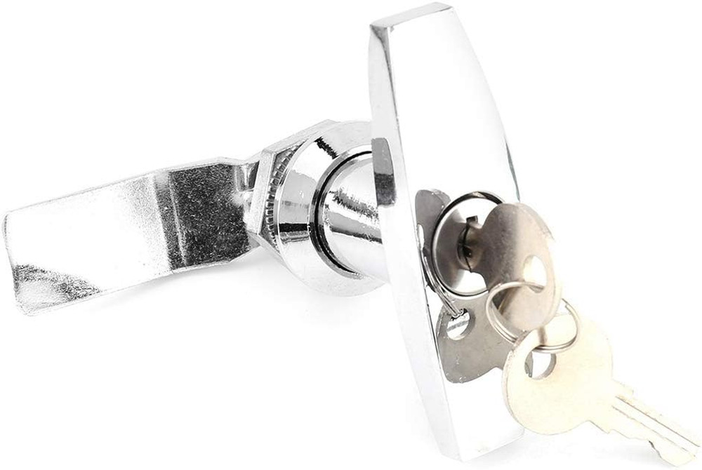 T Handle Lock,Horse Box T Handle Front Lock + T-Handle Lock Kit Silver, Black, F