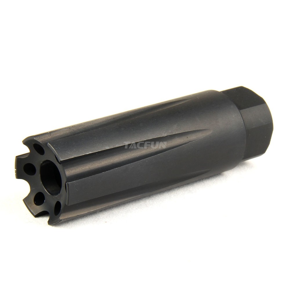 Muzzle Brake 1/2x28 TPI Linear Compensator for .223 .22LR /w Washer & Jam Nut