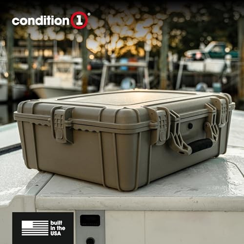 25" Waterproof Hard Case Model 839 with Foam, Portable Protective Large Orange