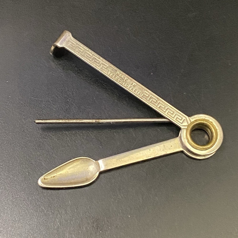 VTG Foldable Spoon Pipe Cleaner Reamer Tamper Multi Tool Czechoslovakia