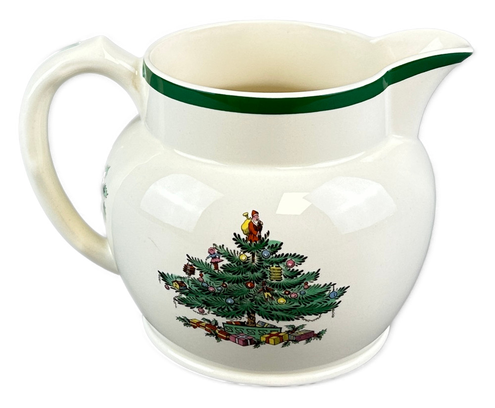 Spode Christmas Tree Jug Pitcher England VTG 24 oz