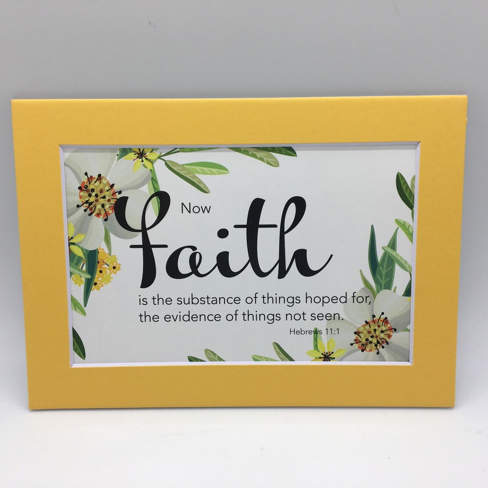 New Handmade 5x7 (Matted 4x6) Religious Scripture Inspirational Free Ship 304