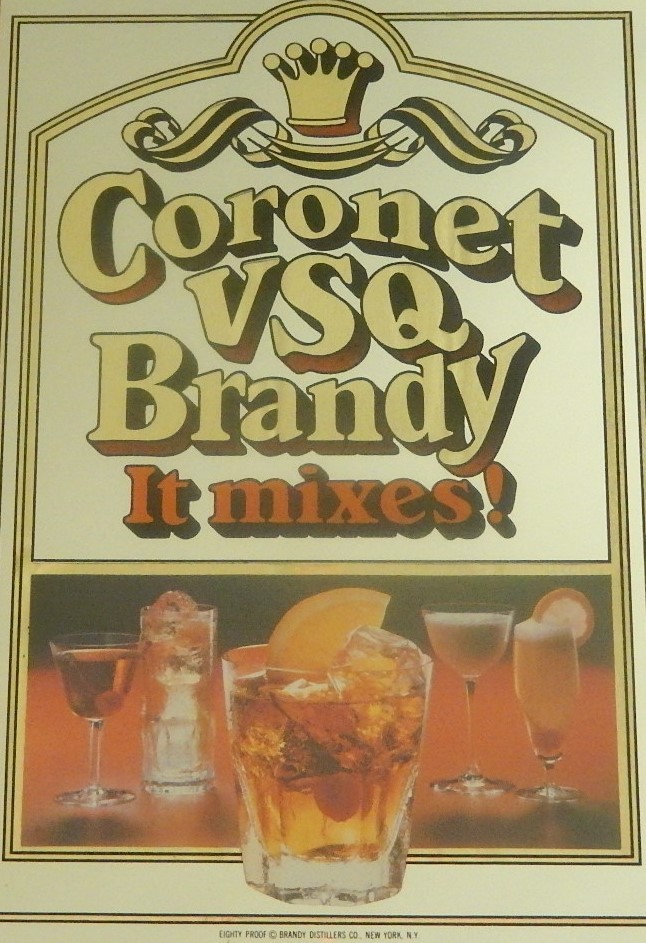 CORONET VSQ Brandy Mirror Sign