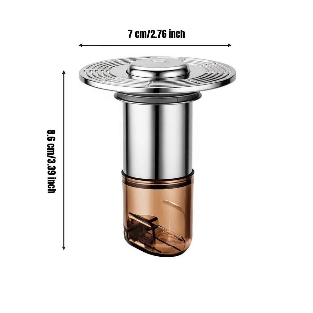 Automatic Levitating Floor Drain Resistant Bathroom Fixture Easy Installation