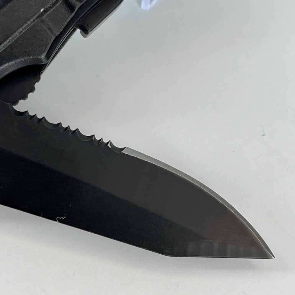 RoverTac Multitool Knife BLACK Camping Survival Knife & Pliers