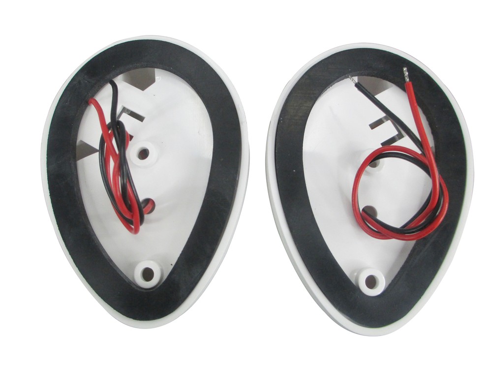 MARINE BOAT GREEN STARBOARD RED PORTSIDE LED NAVIGATION LIGHT HORIZONTAL MOUNT