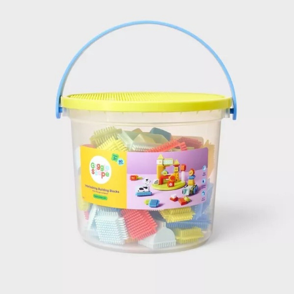 Interlocking Building Blocks Set - 80pc - Gigglescape™