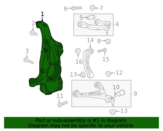 Genuine GM Knuckle 86823708