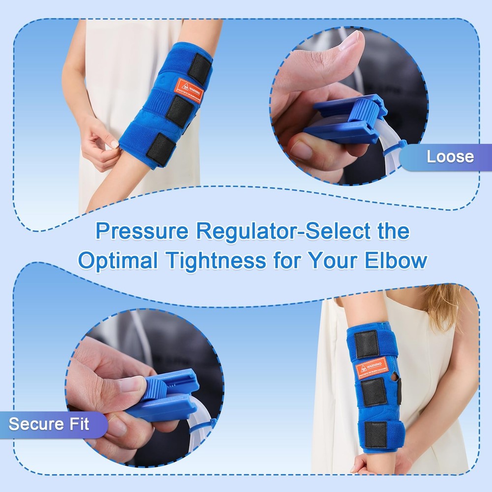 AOBOCO Ice Machine for Elbow Portable Quiet Cold Therapy Machine with Timer A...