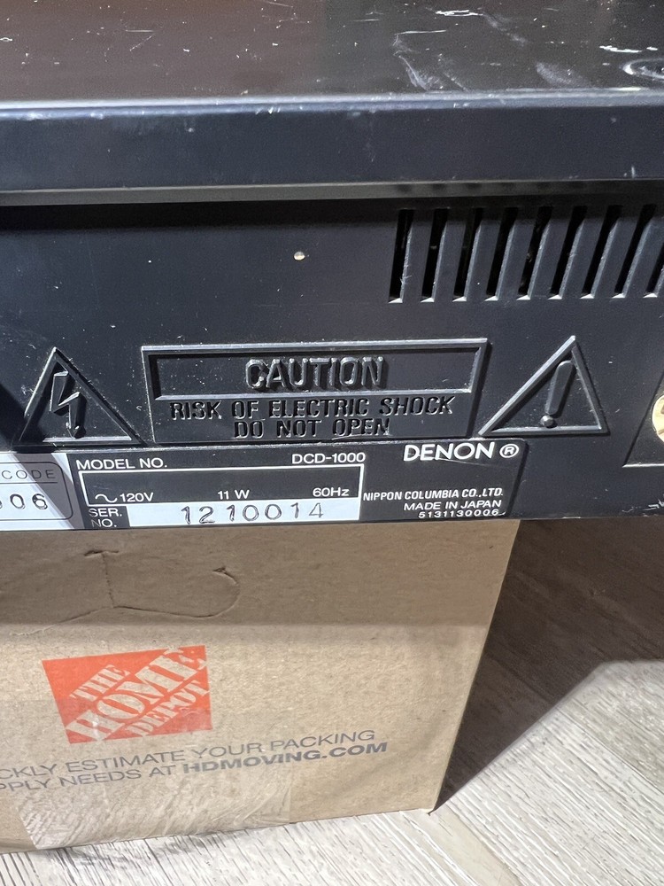Early Denon DCD1000 Compact Disc Player.