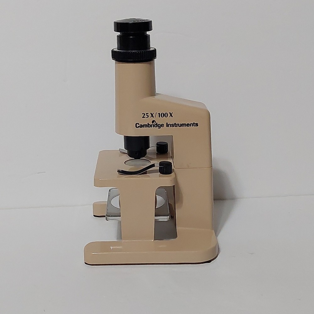 Cambridge Instruments Vintage 25X-100X Student Microscope 1989