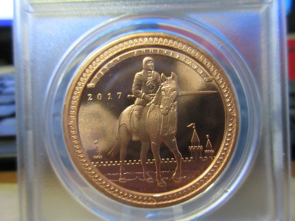 2017 KOTCT Medal by Daniel Carr Copper ANACS MS 70 PL DCAM