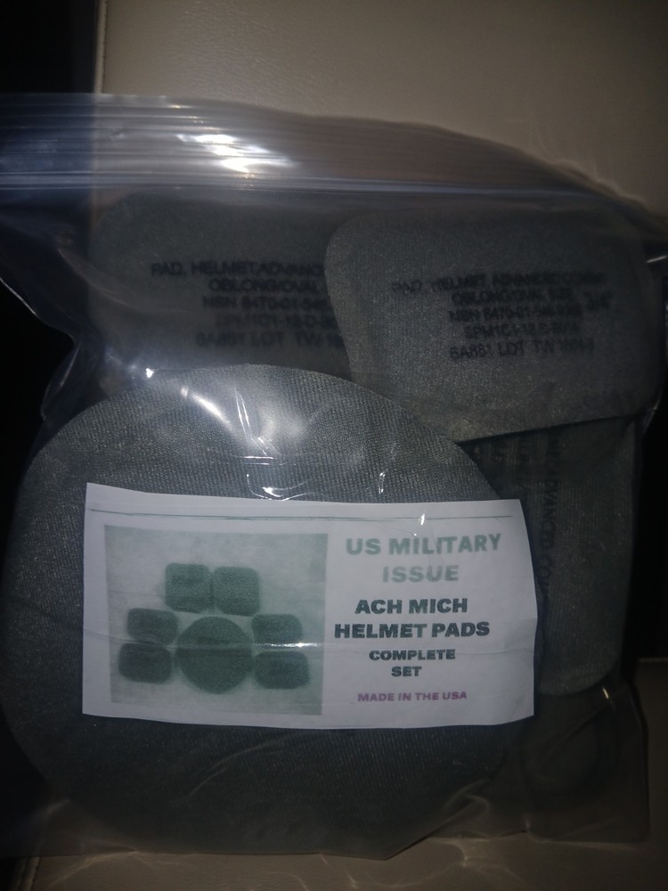 US MILITARY ISSUE ACH MICH HELMET PADS COMPLETE SET