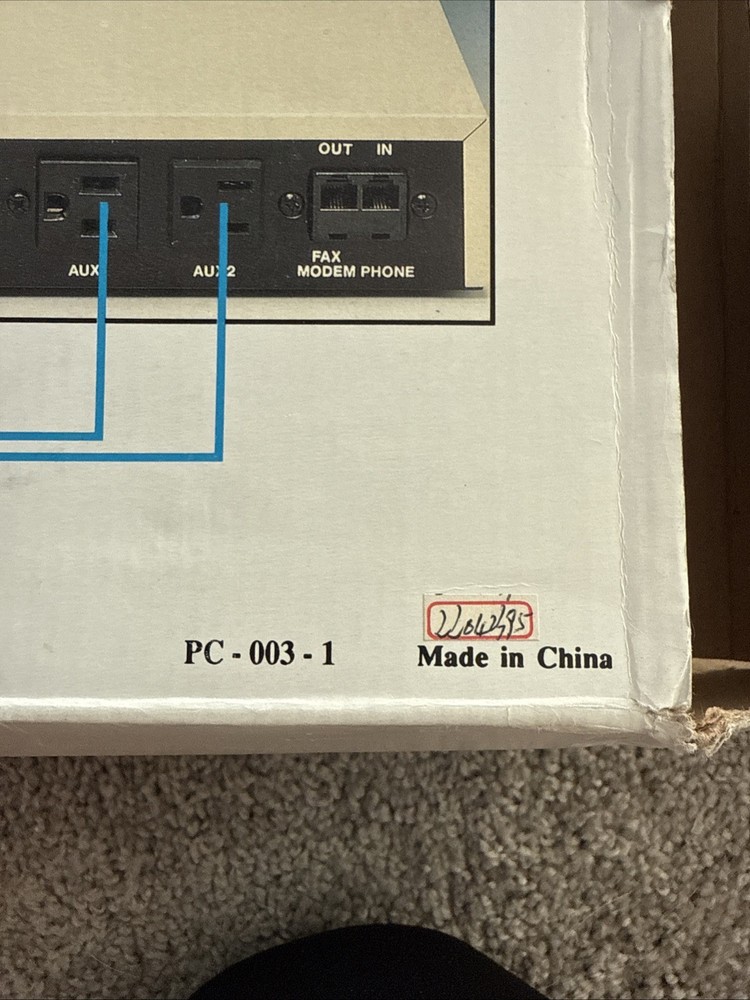 Vintage PC Power Center PC-003 Surge Protector Tested