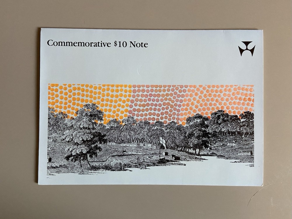 Australian Bicentennial 1988 Commemorative $10 Polymer Note w Low AA Serial Num.