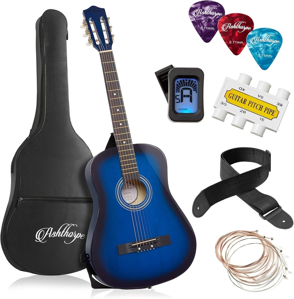 Beginner Acoustic Guitar Package - Starter Bundle Kit & Accessories