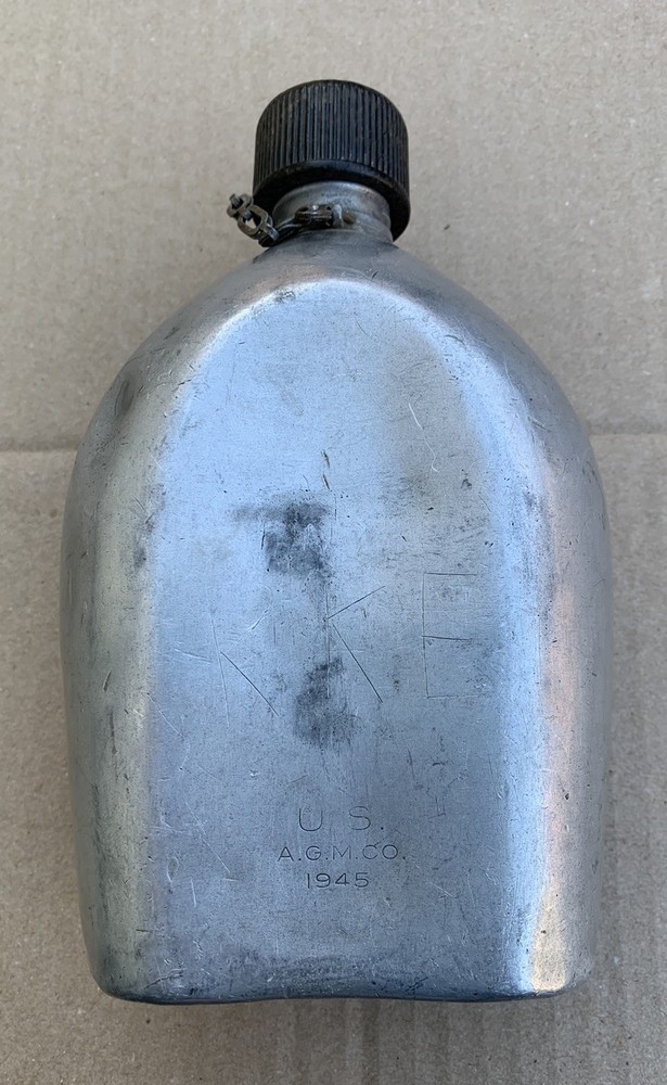 Original WWII US Military Canteen 1945 Dated