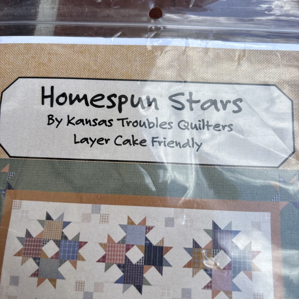 Homespun Stars Layer Cake Friendly Quilt Pattern