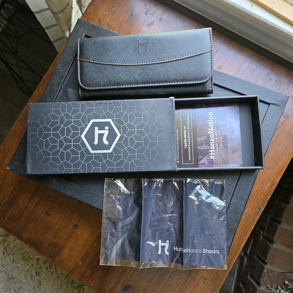 Hattori Hanzo Shears box STORAGE CASE cloth PROTECTER (EMPTY)  Authentic