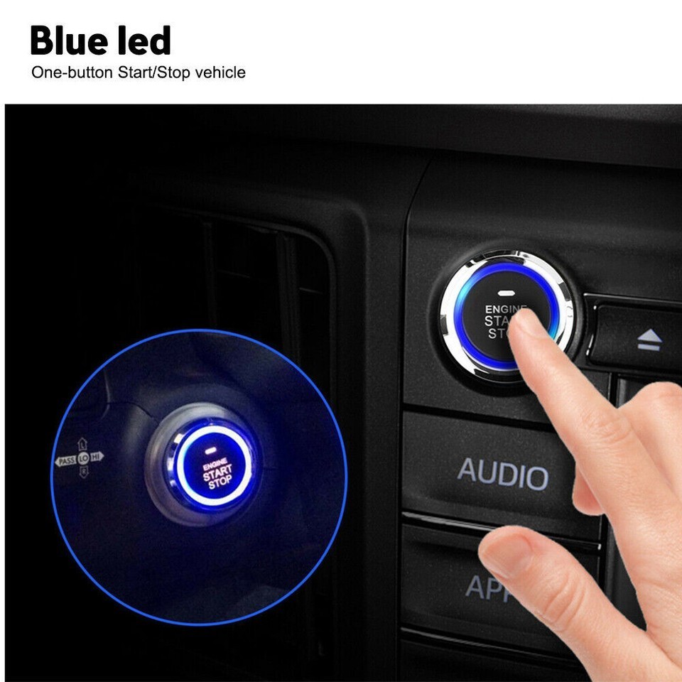 Keyless Entry Engine Start Alarm System Push Button Remote Starter Stop Car