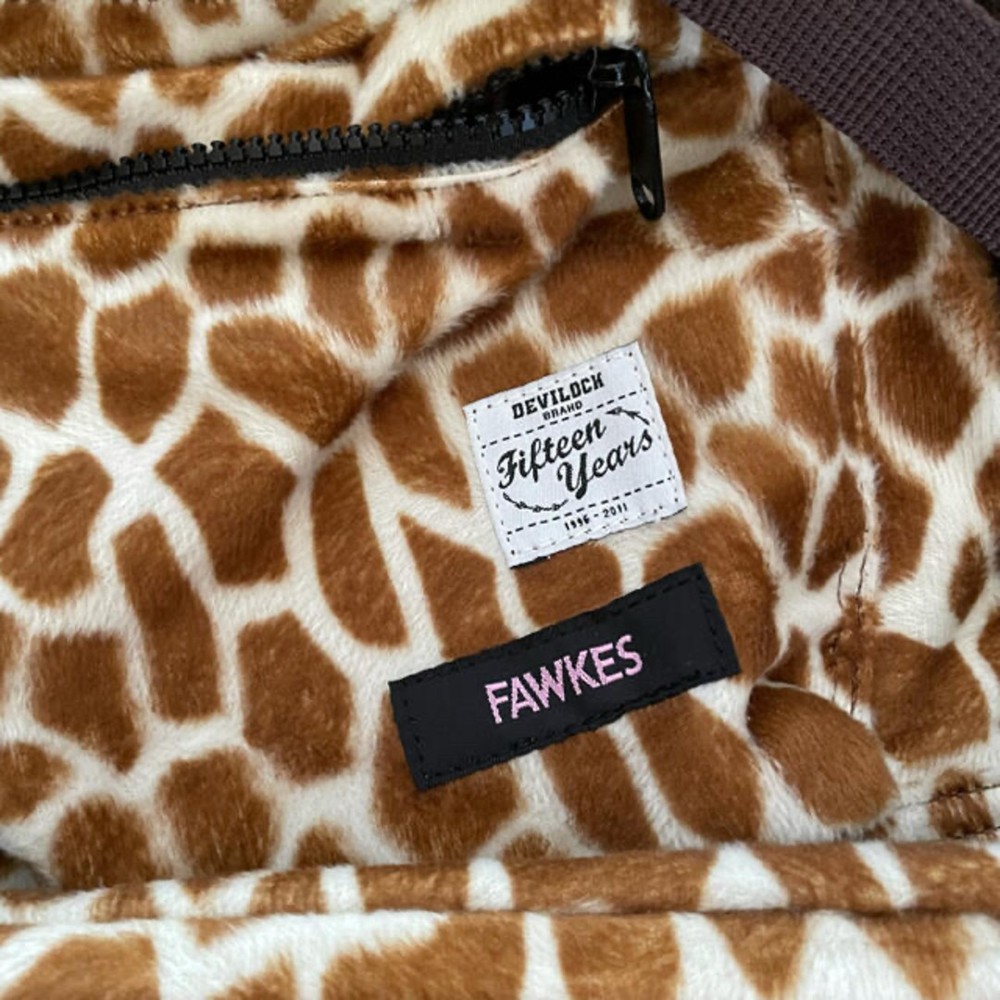 Fawkes Giraffe Pattern Backpack Used From Japan