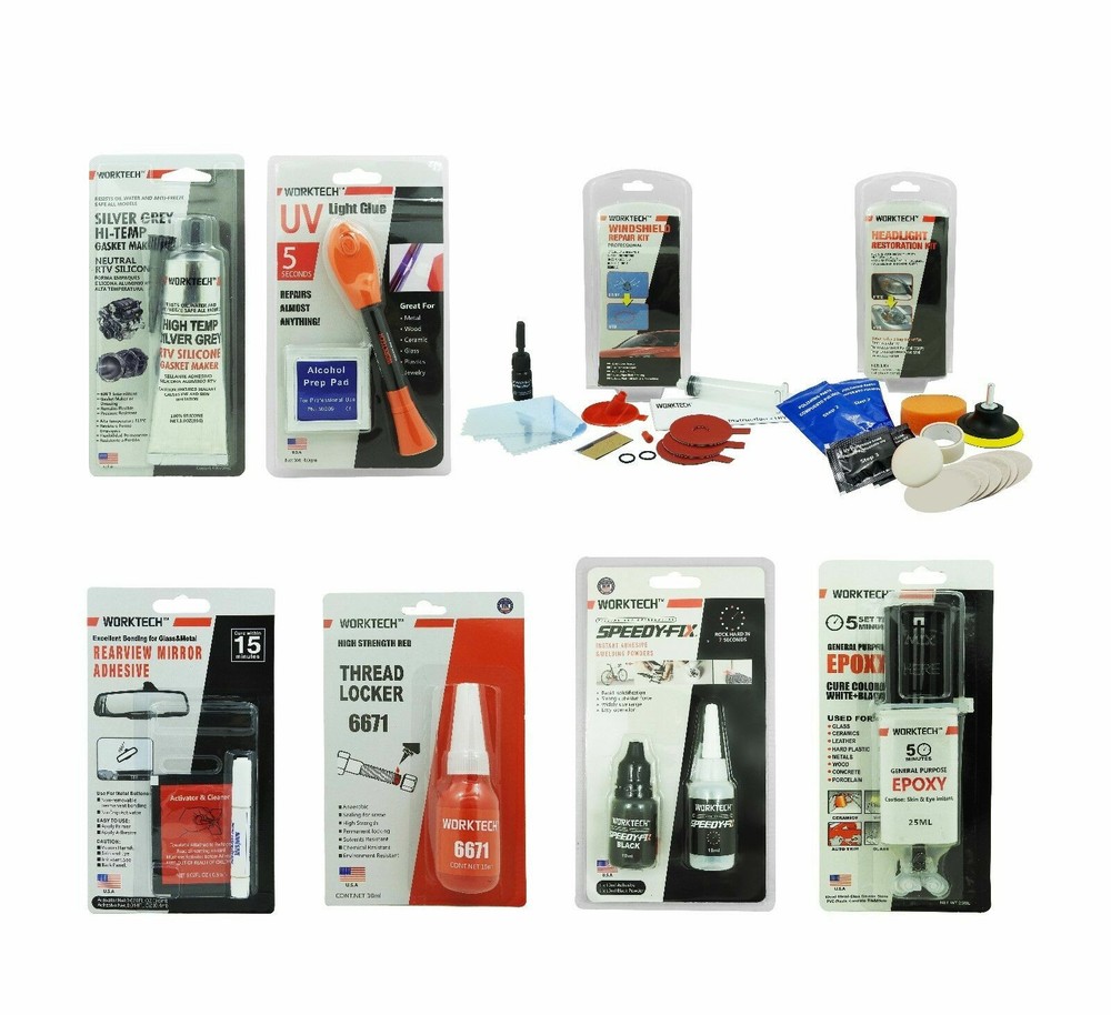 Premium WorkTech Threadlocker Red 10ml High Strength Bolt/Nut Tight Locking Pro