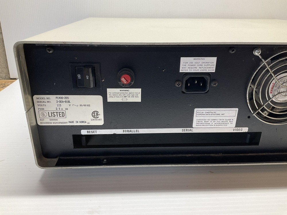 Vintage Corona Data Systems AT PC Computer IBM Clone PC400