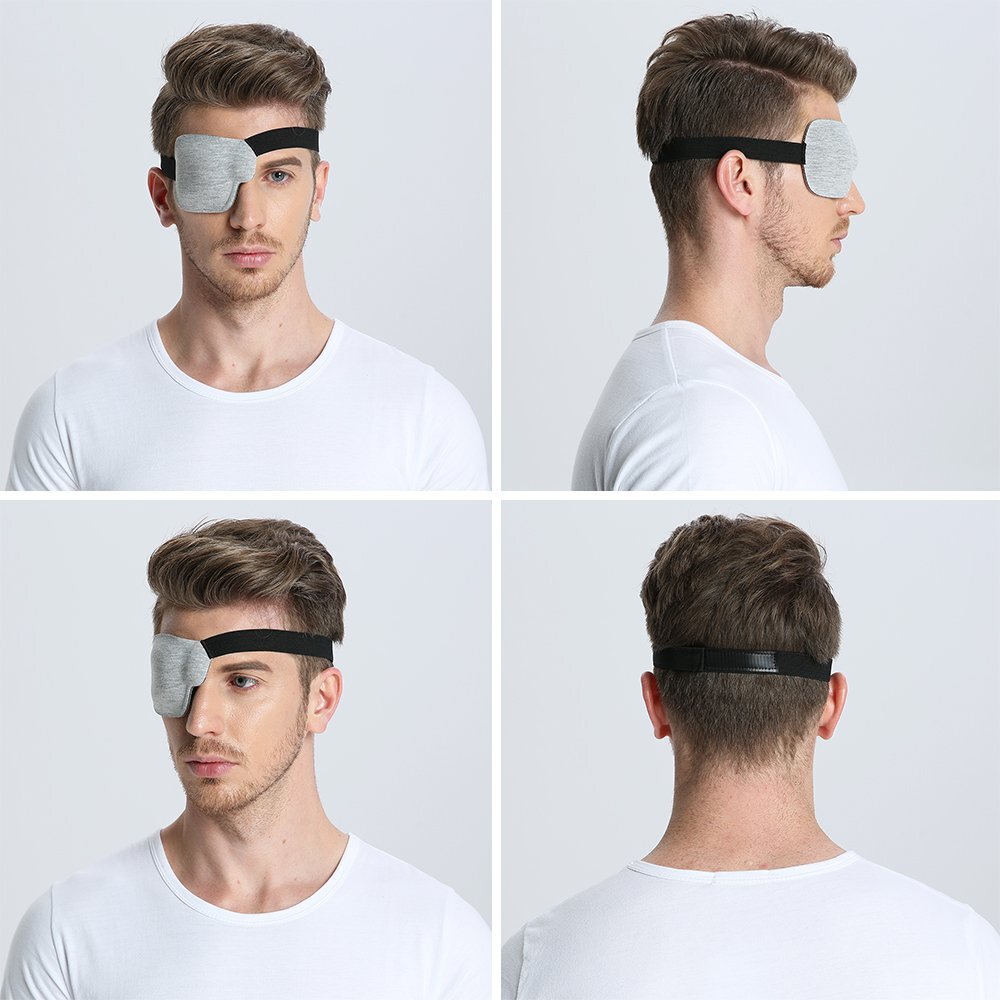 FCAROLYN 3D Eye Patch - Gray (Left Eye)
