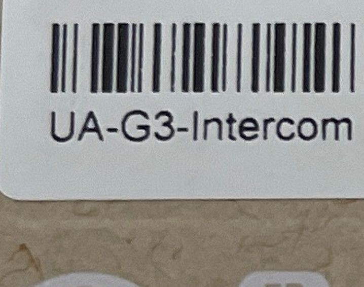 Ubiquiti Access G3 Intercom (UA-G3-Intercom)