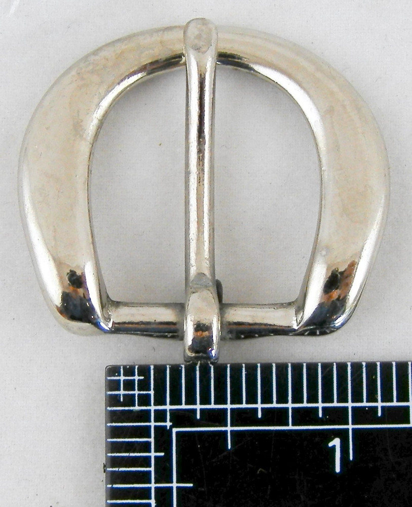 3/4" Belt Buckle (Nickel Plate, Solid Brass) - Tandy Leather #1589-02