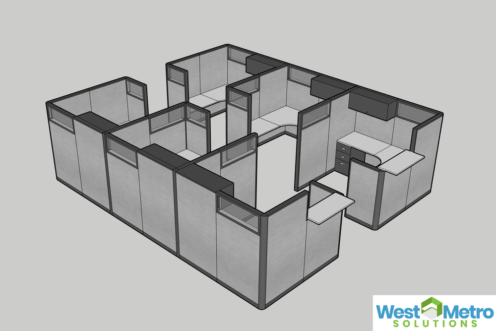 Herman Miller AO2 Office Cubicles Workstations