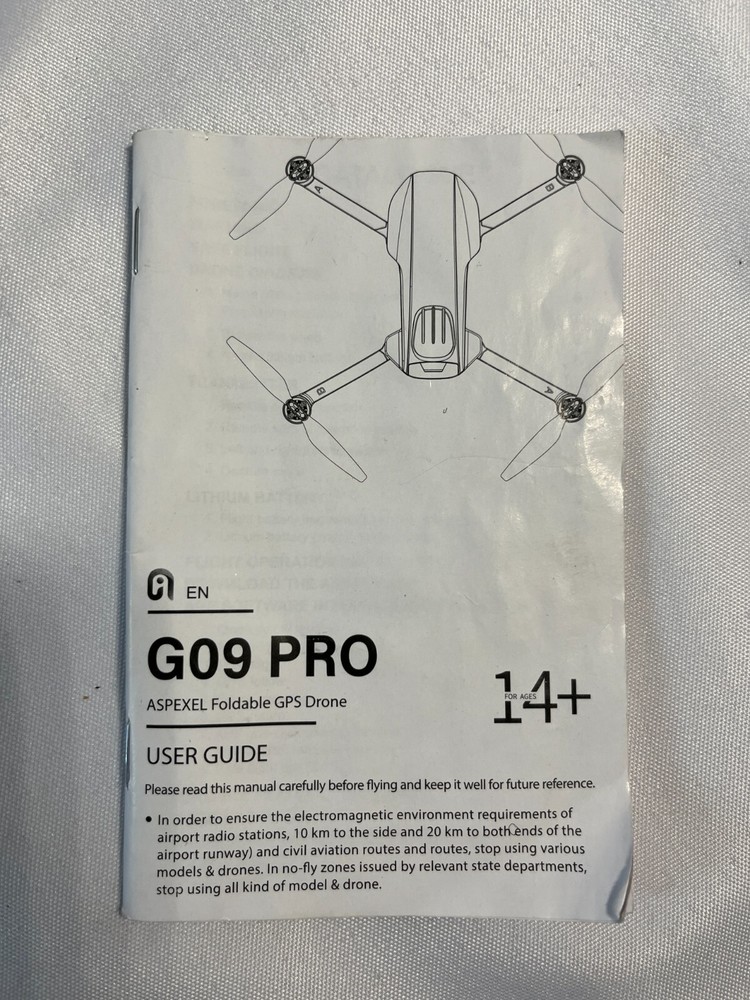 Aspexel G09 Pro Black Foldable GPS Mini Drone Ages 14+ With 4K EIS Camera