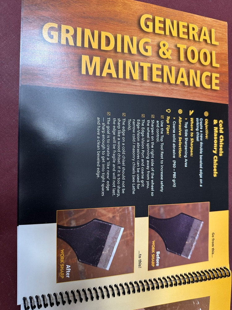 Work Sharp The Tool Sharpener WS2000, With Large 30 Page Step By Step Tool Guide