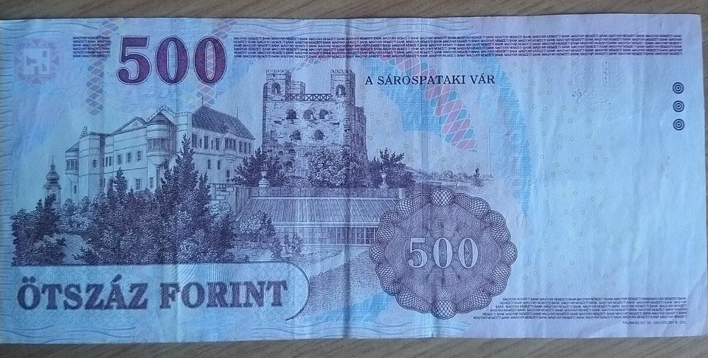500 Forint Hungarian Note 2013