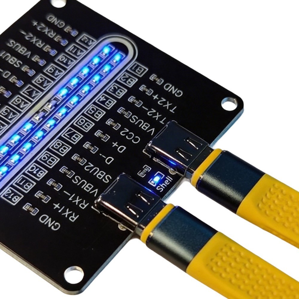 Type-C For data Cable Test Board for Short Circuit and Continuity Detection