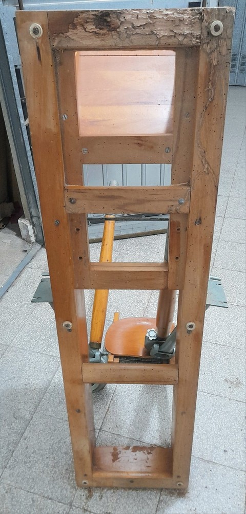 Rowing machine "Lamborgini" 1940s - Solid wood and iron - READ DESCRIPTION