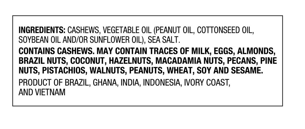 Great Value Deluxe Whole Cashews, 30 oz