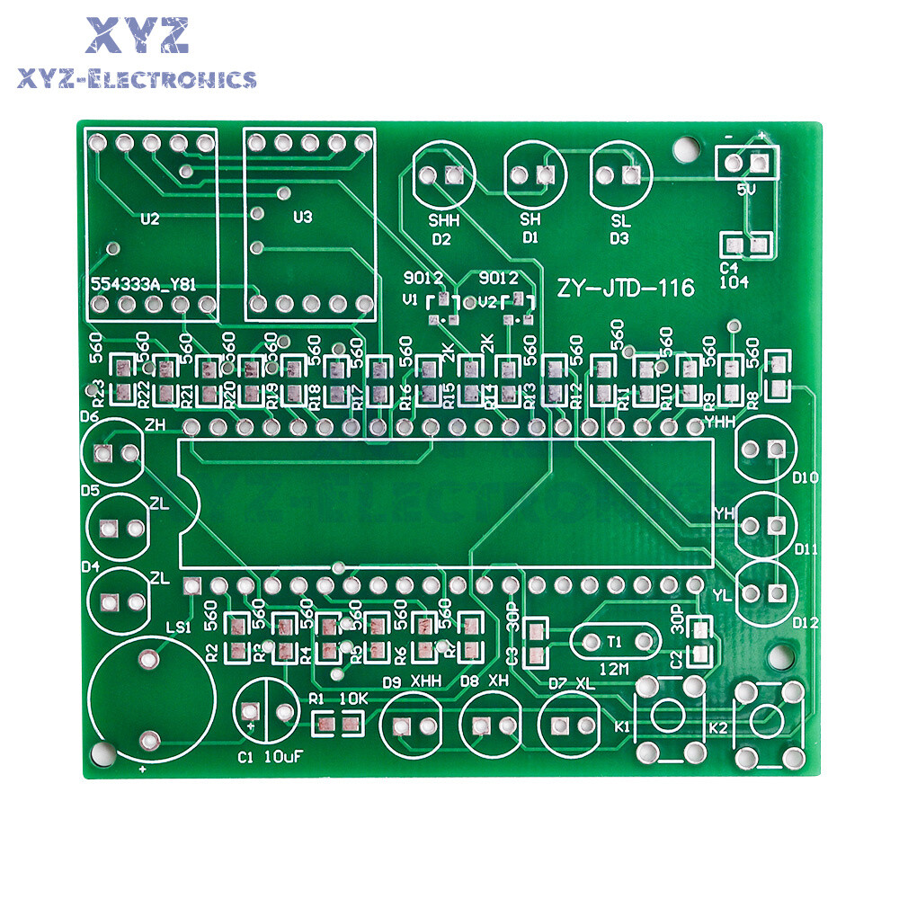 51 Single-chip Microcomputer Traffic Light Signal Light DIY Assembly Kit Set