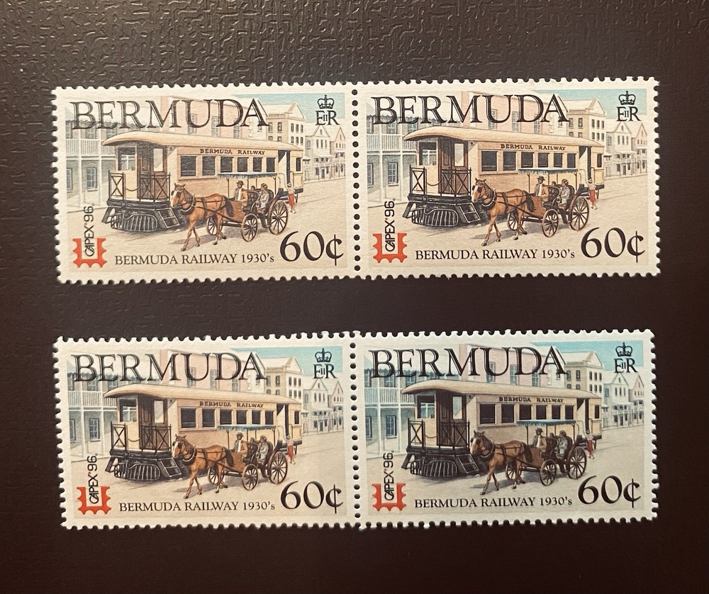 BERMUDA  RAILWAY 1930 CAPEX 96 4 Pieces ￼