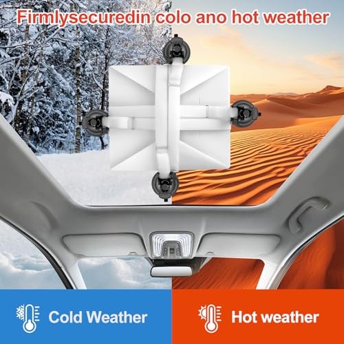 Foldable Starlink Mini Car Mount with Suction Cups - Quick Release