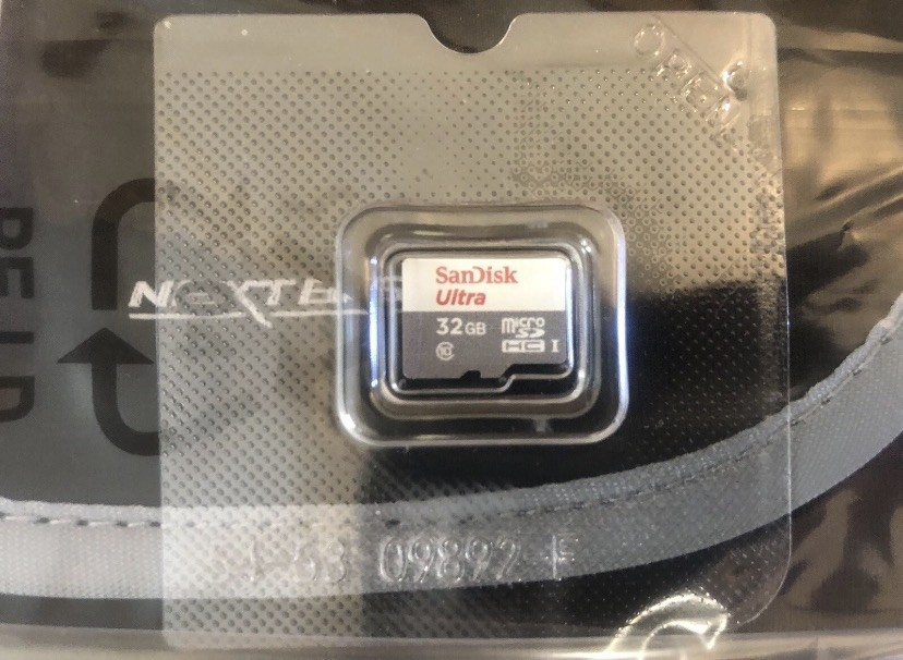 Genuine NextBase Go Pack Plus 32GB Micro Card adapter & Black Neoprene Case NEW
