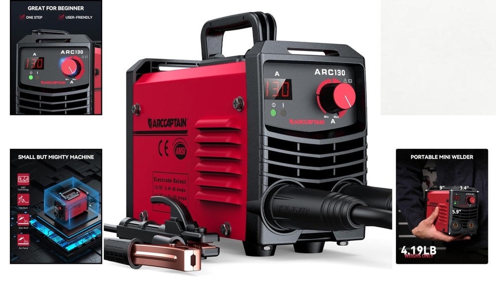 User-Friendly Portable 110V Welding Machine with IGBT Technology & Accessories
