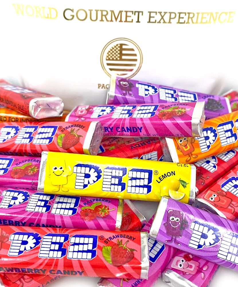 SweetGourmet Assorted PEZ Fruit Rolls Refill Bulk | 1 Pound