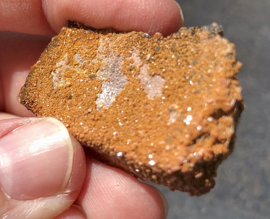 Moroccan Vanadinite on Matrix Crystal Specimen - Root Chakra! Focus! C6