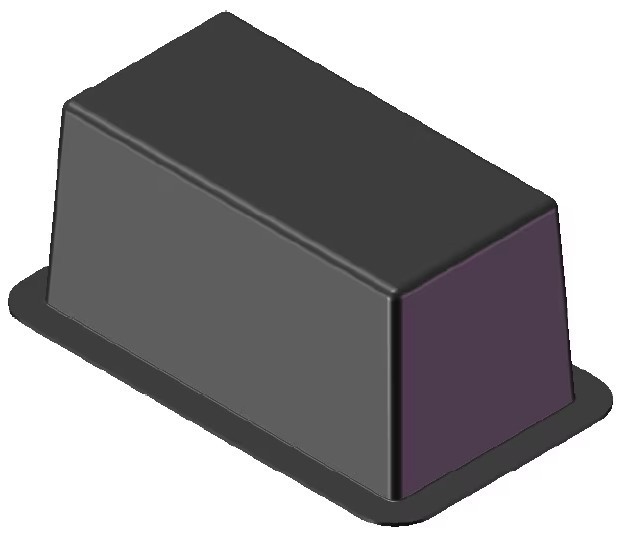 Blank 10" x 5" ABS Plastic Transition Box by MSI (TB105)