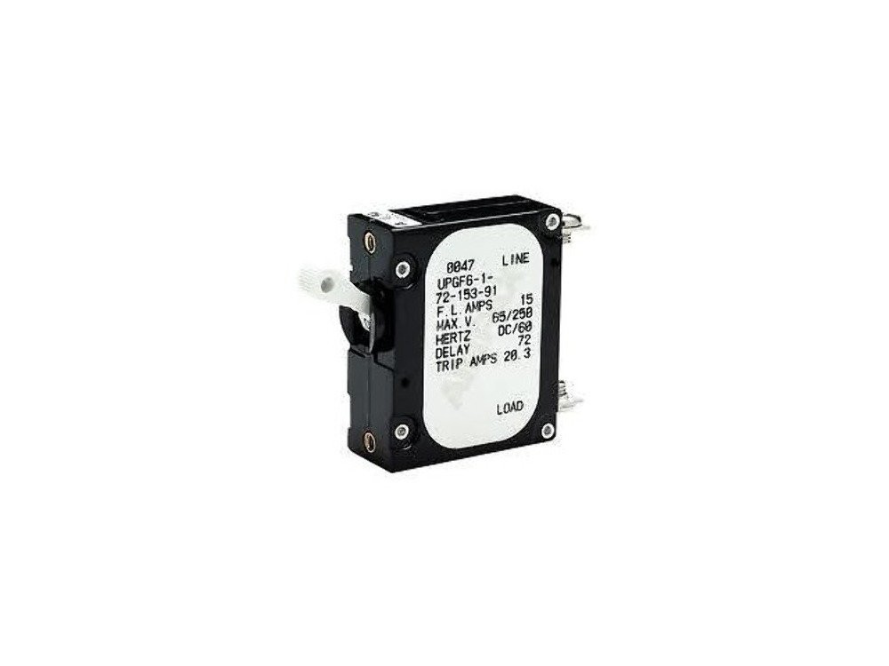 Seachoice 13121 AC/DC Panel Breaker With Single White Actuator