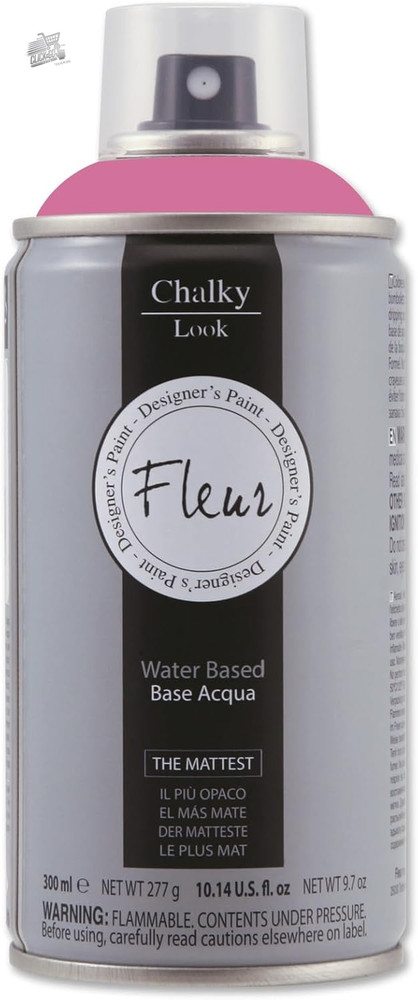 FLEUR Chalk Paint Spray, Extra Matte, Odorless Water, Multisuper