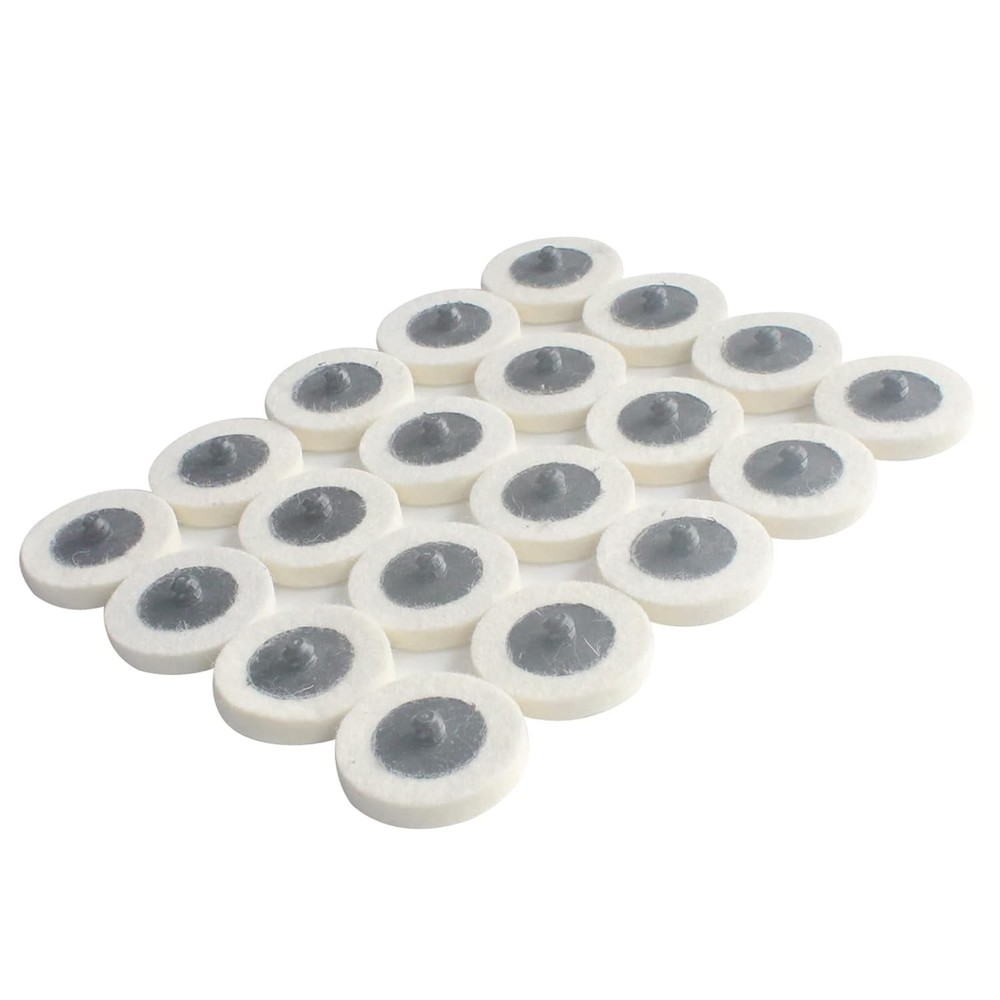 Luo ke 20 Pcs Surface Conditioning Quick Change Compressed Wool Felt Buffing...