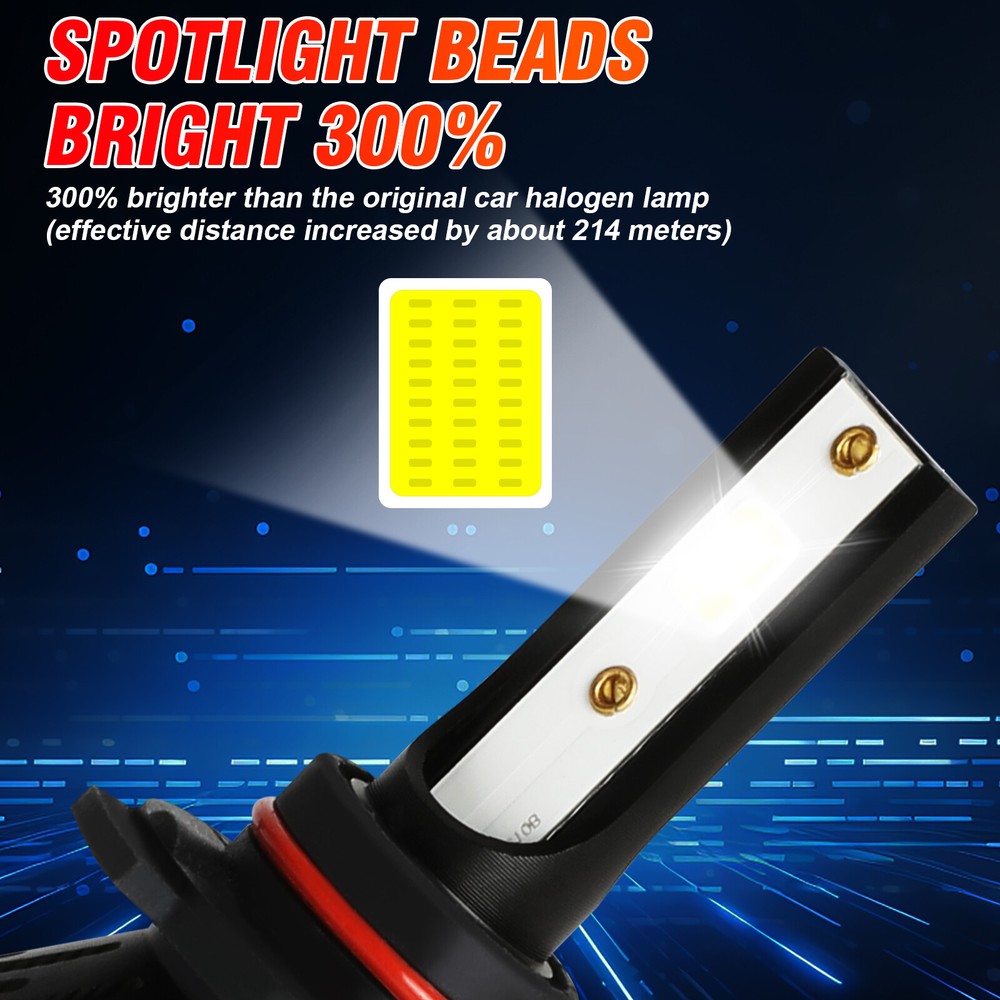 For Lexus SC300 SC400 1994-2000 LED Headlight High Low Beam + Fog Lights Bulbs