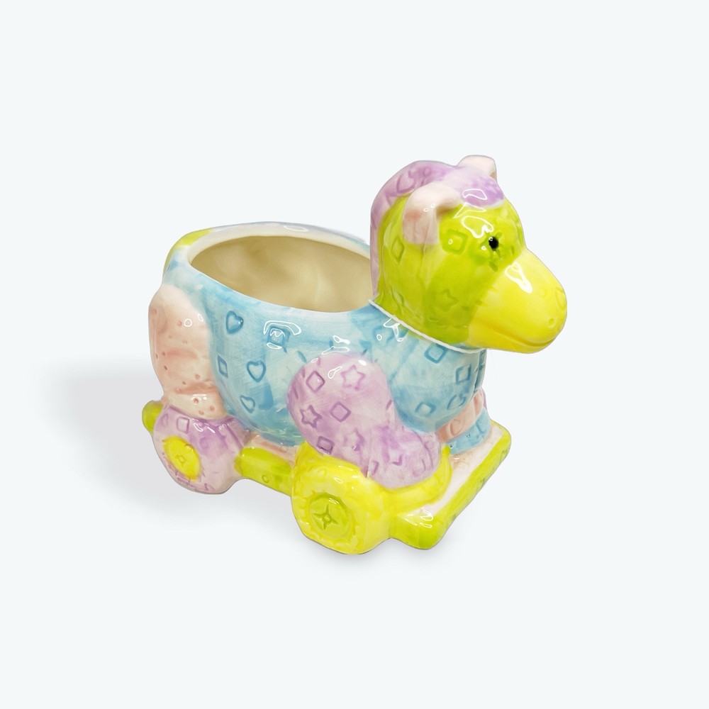 Ceramic Pastel Nursery Animal Planter